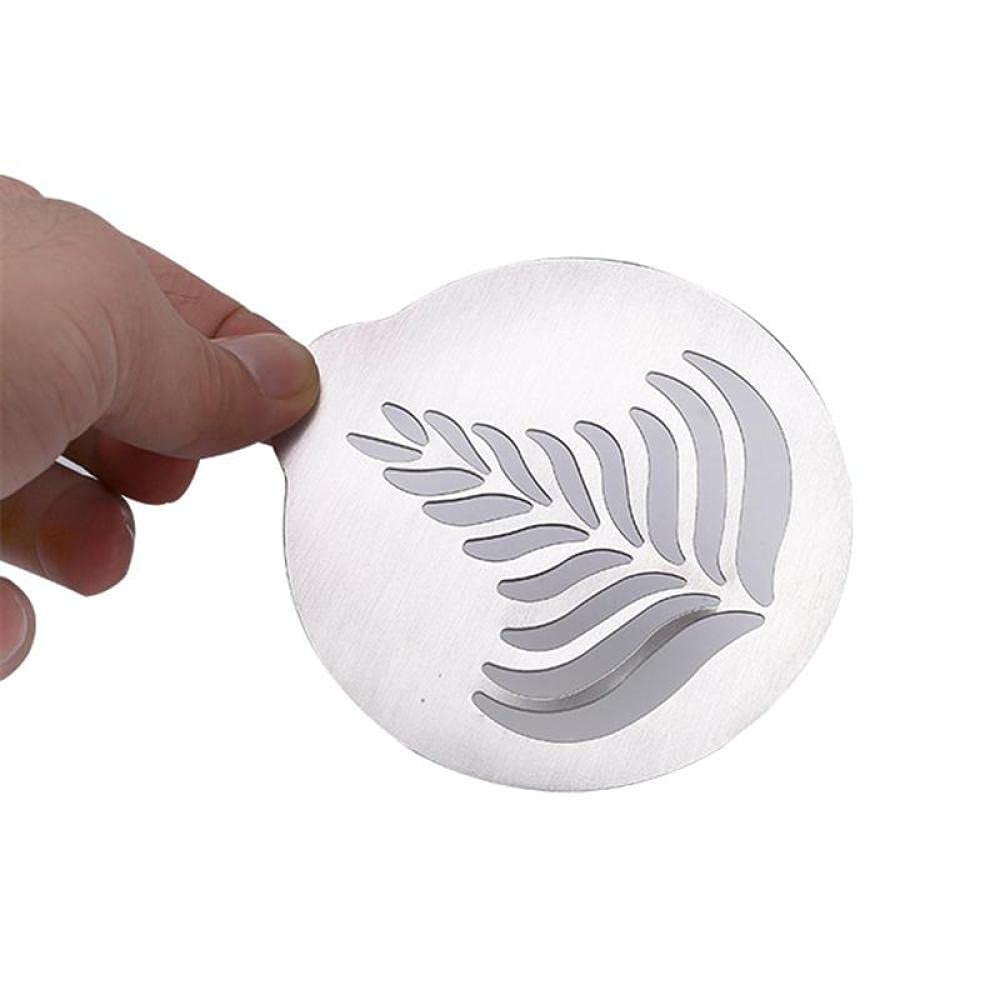 Szablony Do Kawy Szablon Do Ciasta Szablon Do Kawy5 Sztuk Ze Stali Nierdzewnej Kawy Barista Szablony Cappuccino Sztuki Modele Kawy Garland Cake Mold Decoration Tool