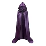 Colorful House Unisex Full Length Hooded Cape Costume Cloak/1PC (Purple, 59