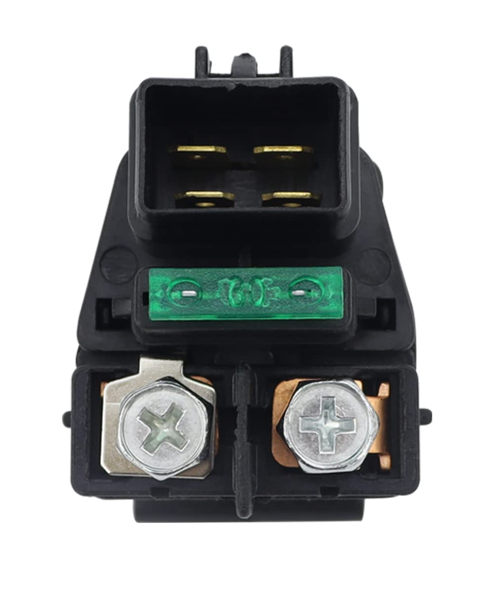 Starter Motor & Relay for Suzuki LT-Z400 LT-Z400Z Quadsport 03-08| Kawasaki KFX400 KSF400 03-06| Arctic Cat 400 DVX 04-08, 18718 31100-29F00 21163-S004 3445-033 SMU0281