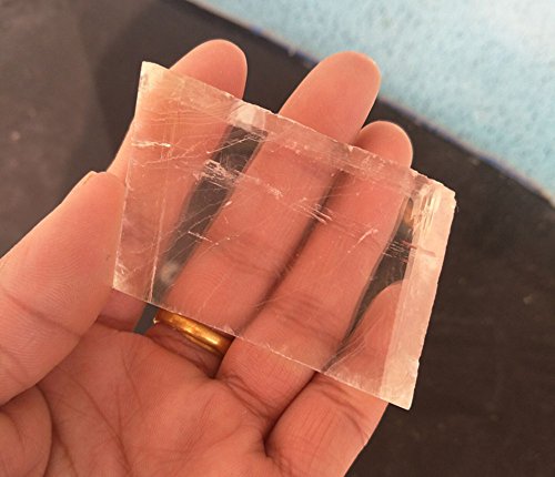 Aitelei 1Ib Natural White Calcite Crystal Optical Calcite Iceland Spar Mineral Healing Raw Stones Rough Rock Crystals For Tumbling,Cabbing #TOP3