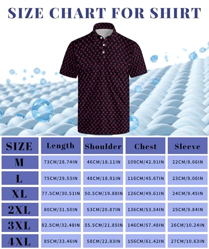 Camiseta polo para hombre, divertida, transpirable y de secado rápido, ideal para golf miniatura 6