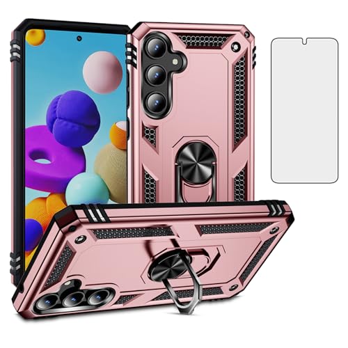 Coque Samsung Galaxy S25 fe Asuwish or rose protection antichoc et élégante pour smartphone