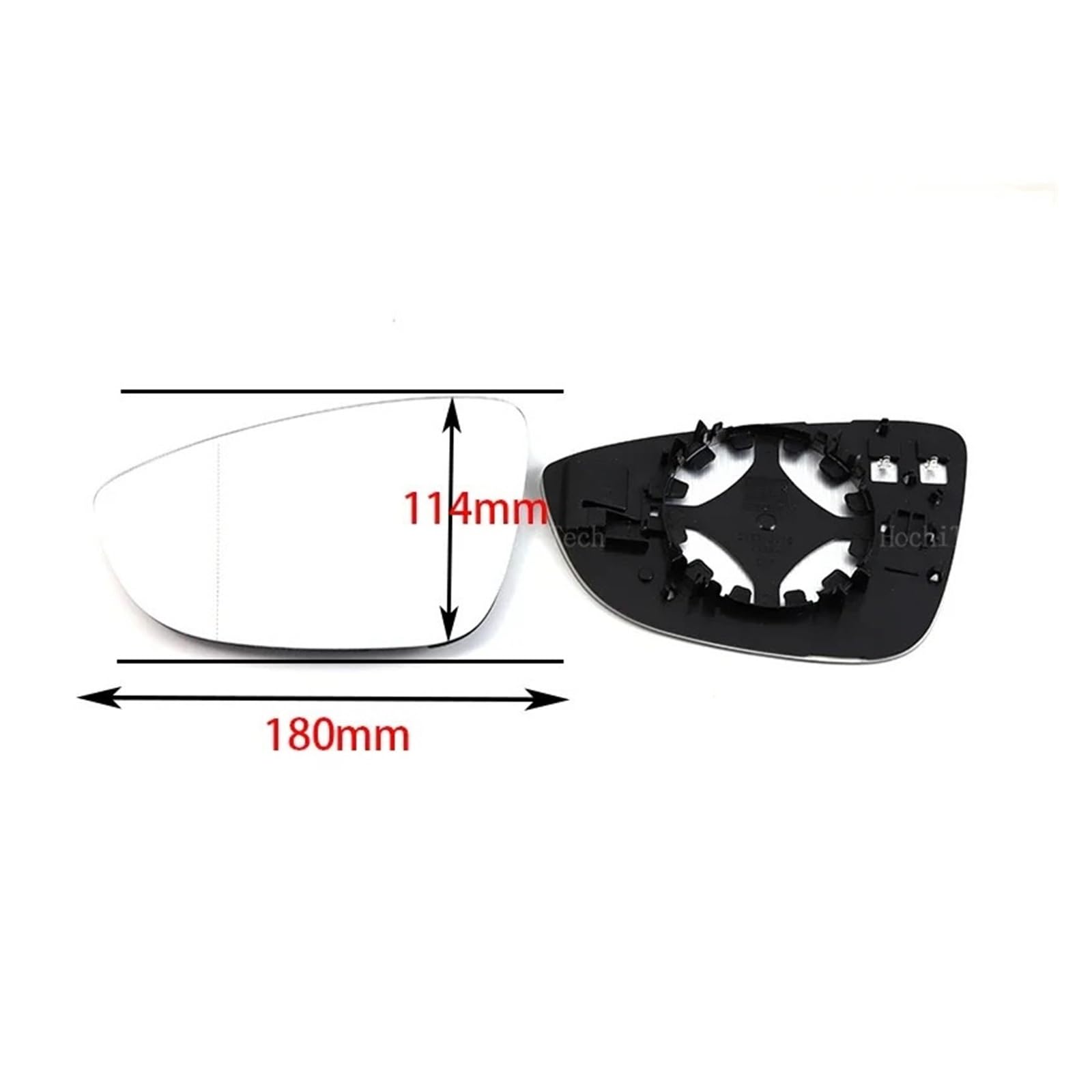 Apto for Volkswagen VW CC 08-16 EOS Scirocco Jetta MK6 Passat B7 Bettle A5 EU, espejo retrovisor con calefacción for puerta izquierda o derecha.(1pc Right)