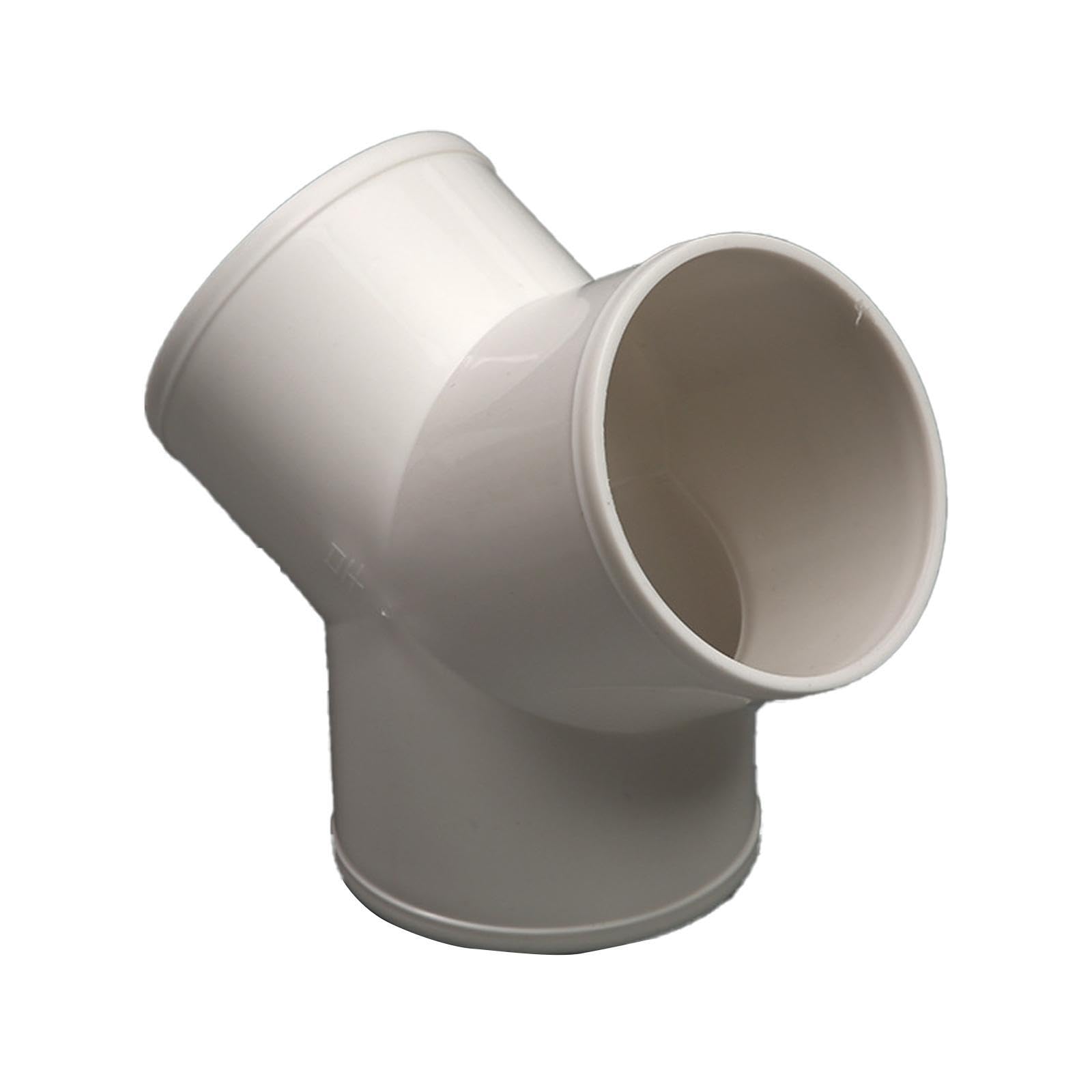 Ktuxzci White Durable Pvc Pipe Coupling Connector Ensures Long Term Reliability With Easy To Tee Pvc Pipe Fitting Which Is Sturdy Tee Fitting 3 Way Elbow Connector, Y Shape Dia 20Cm