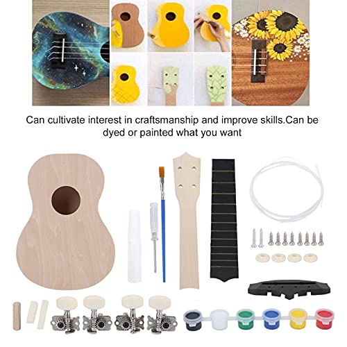 Ukulele Set 21 Pouces Bricolage Tilleul Léger Peinture Cadeau Fait Main Enfants Petits Jouets Léger, Sûr, Portable - Les Beatles, Paul McCartney, John Lennon, RIngo Starr, George Harrison Ukulele Set 21 Pouces Bricolage Tilleul Léger Peinture Cadeau Fait Main Enfants Petits Jouets Léger, Sûr, Portable – Image 7