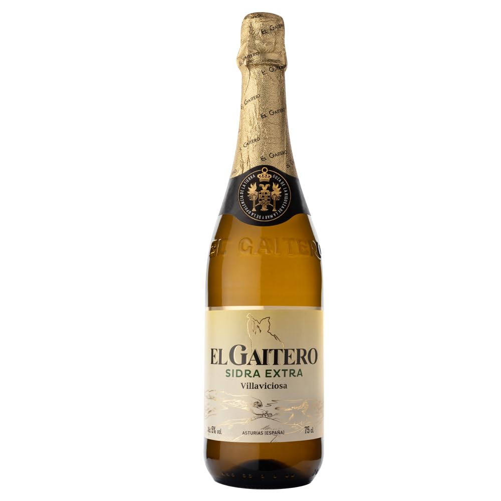 El Gaitero Sidro Extra Realizzato con Metodi Tradizionali, Scatola di 6 Bottiglie da 75 Cl