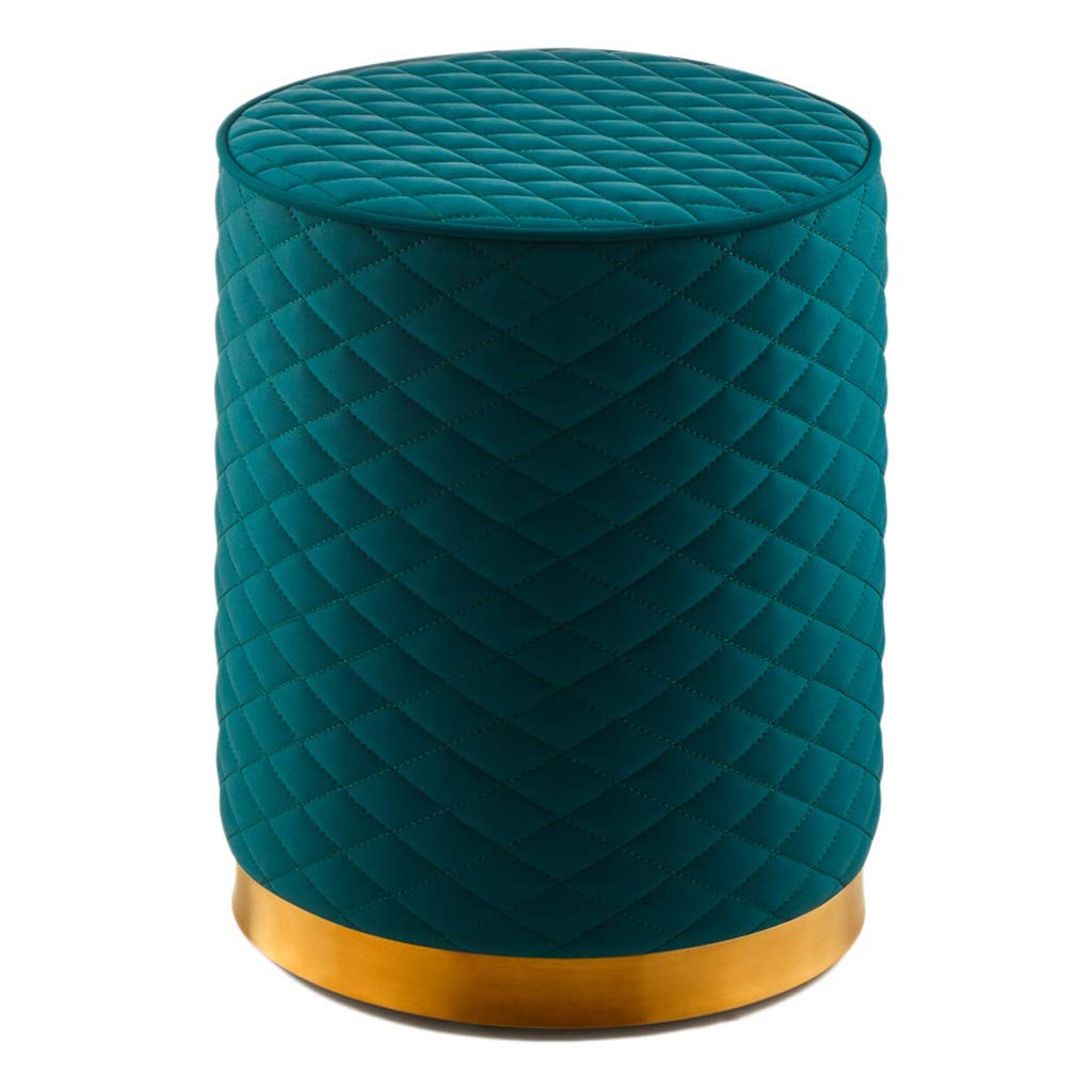 Stołek fryzjerski, stołek specjalny do salonu piękności, fryzjer fryzjerski, stołek manicure, stołek do cięcia włosów Stołek piękności (Color : Blue-B)