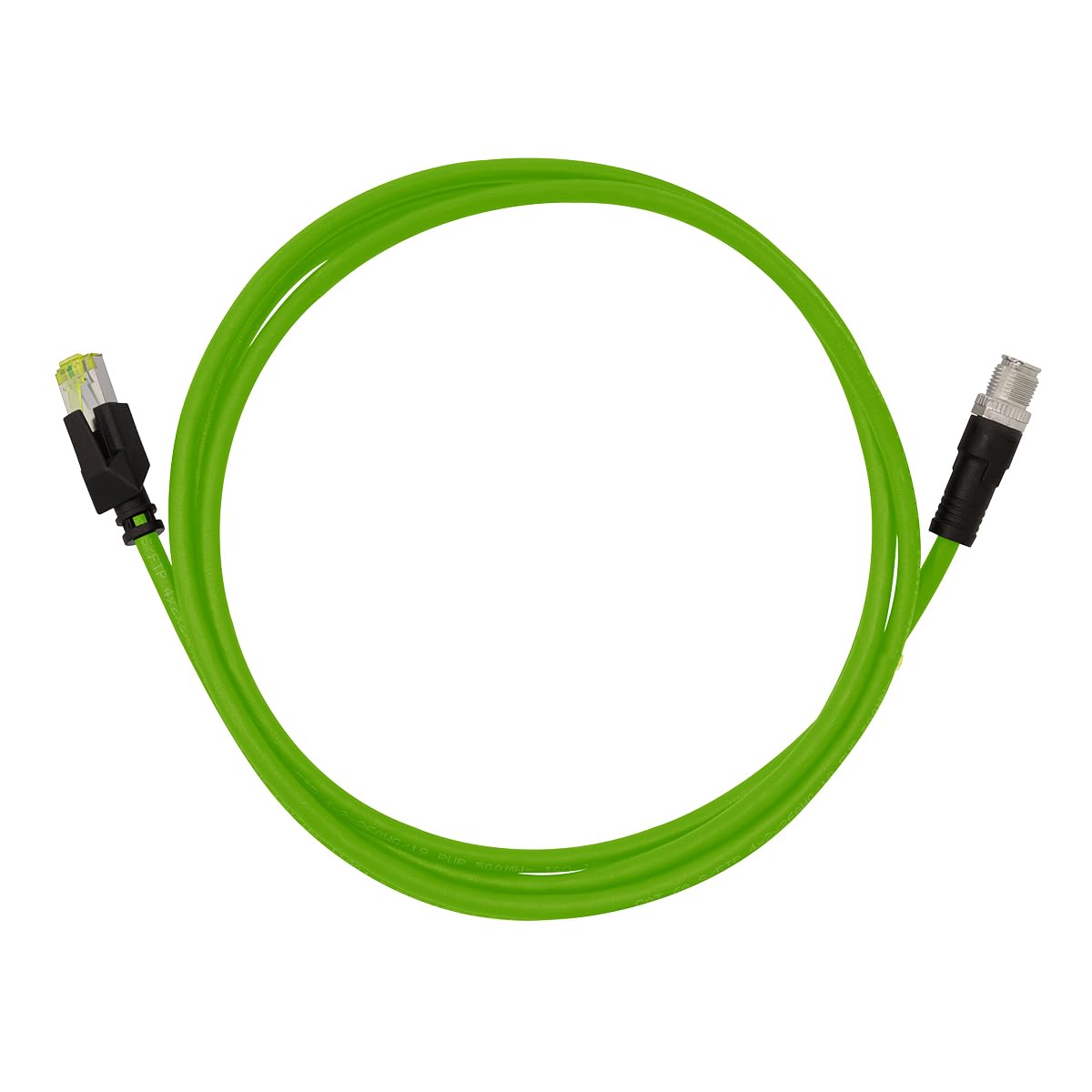 Logilink CQM115S – M12 CAT6A Câble patch industriel PUR, M12 X codé vers RJ45, 20 m