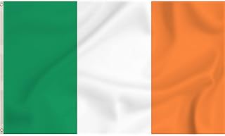 Storm&Lighthouse Ireland Flag Irish Flags 5ft x 3ft with Eyelets Éire St Patricks Day Accessories EU Flag