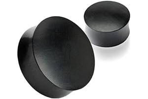 Covet Jewelry Black Areng Wood Saddle Fit Solid Organic Plugs