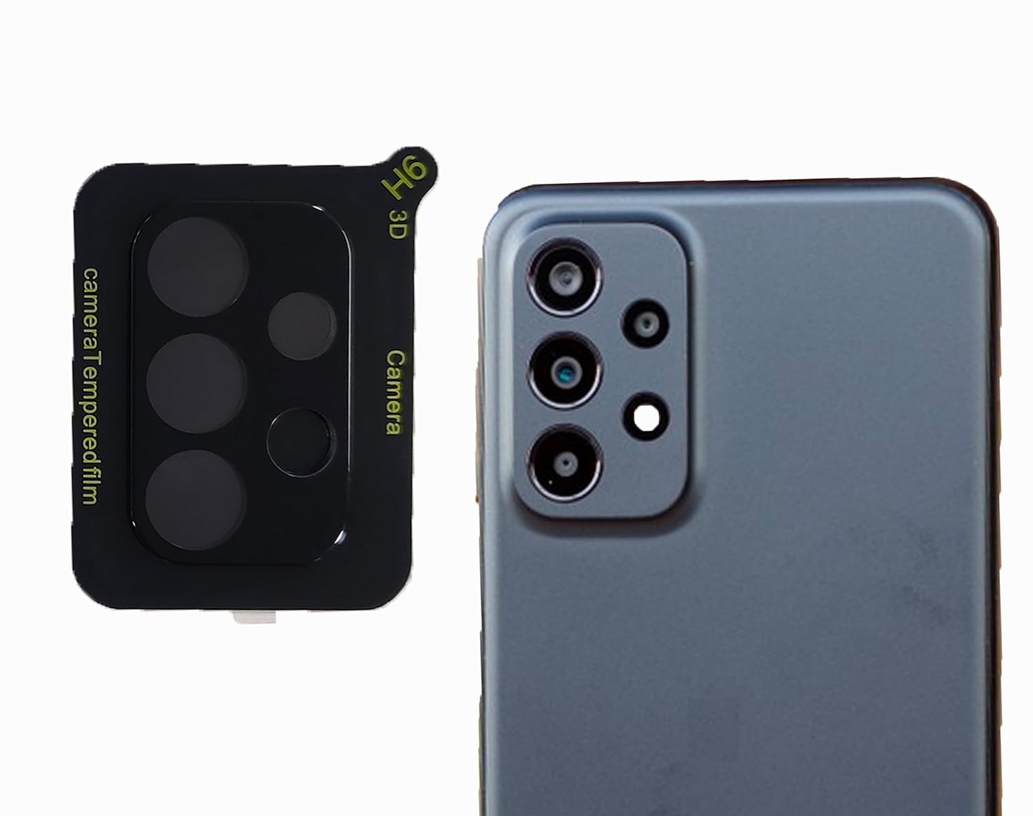 ELEF 5D Back Camera Lens Screen Protector For Samsung Galaxy A23 4G Anti Scratch Anti Glare HD Clear Tempered Glass For Samsung Galaxy A23 4G