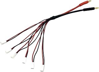 6X JST-PH to 4mm Banana Parallel Battery Charging Cable 30cm