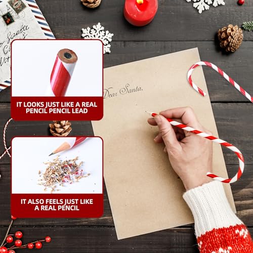 Lápices Navideños Candy Cane 48 Pzs Yexiya miniatura 3