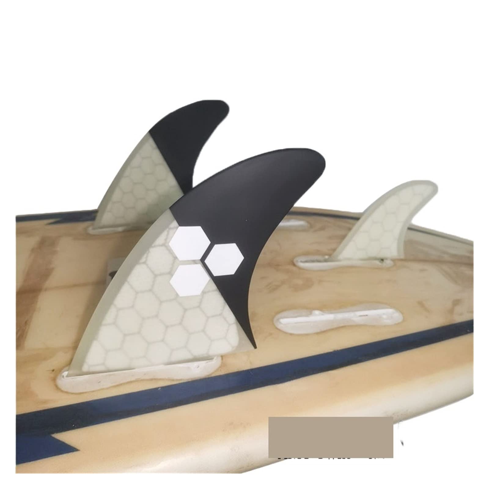 Fiberglass Performance Set Surfboard Fins 3pcs Surf,surf for Paddle Board(Clear)
