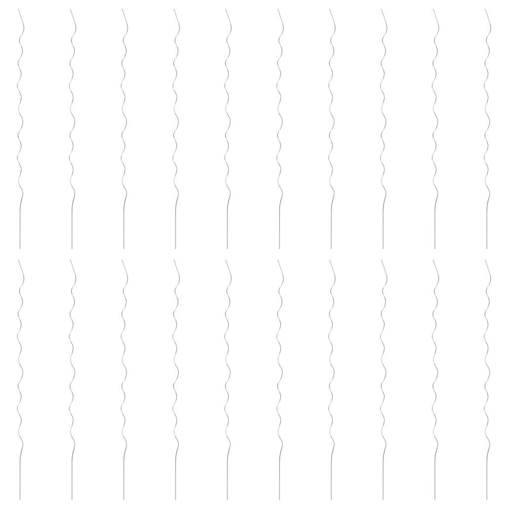 Festnight 20 pz Supporti a Spirale per Piante 170 cm in Acciaio Zincato