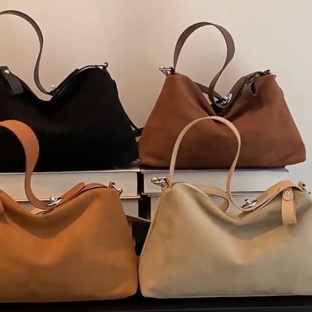 Bolso Tote de Ante Vintage para Mujer miniatura 7