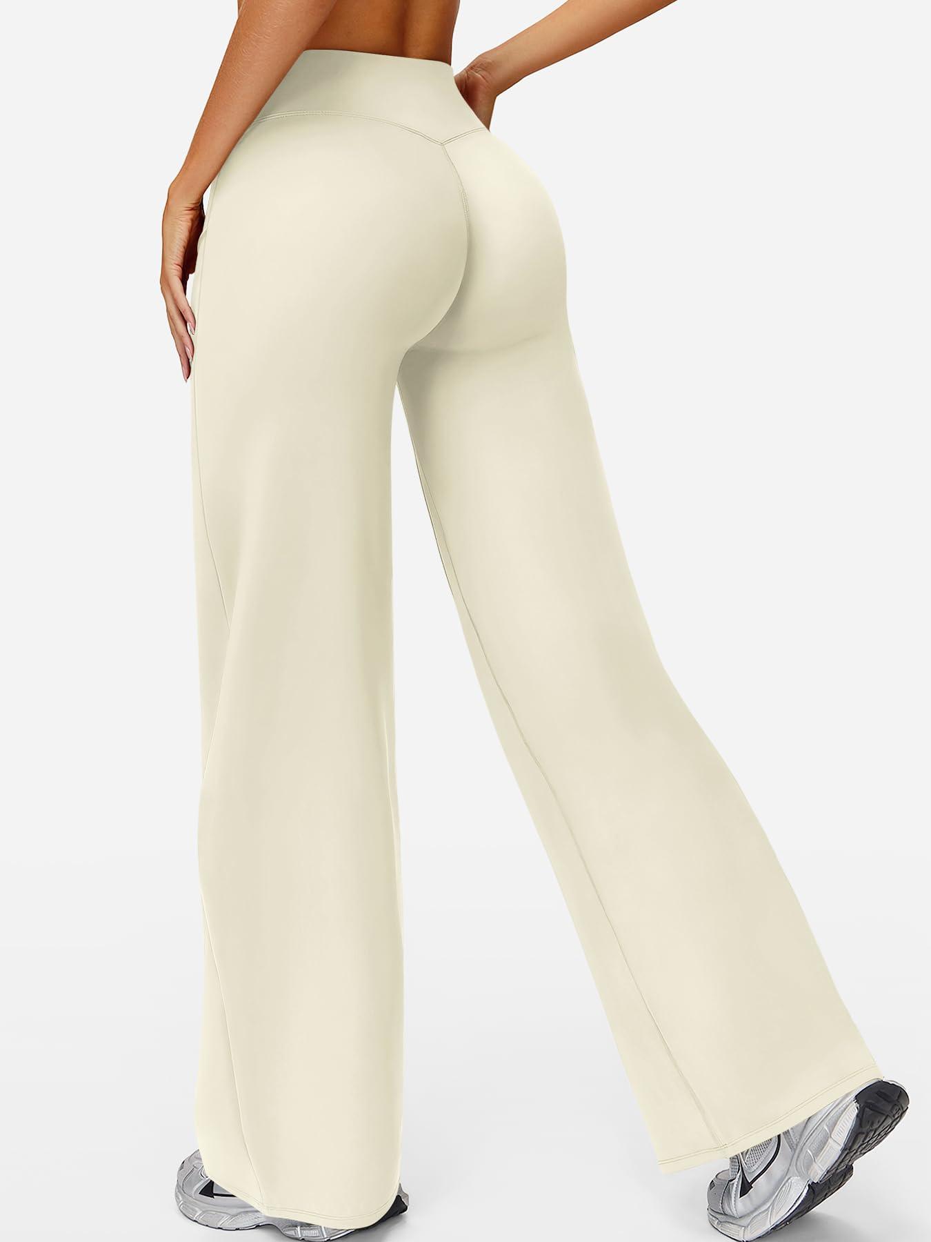 ZAAYO Leggings rectos sin costuras para mujer, cintura alta, pantalones de yoga, deporte, yoga, gimnasio, yoga, pantalones de impacto, regular/largos/extra largos