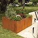 Produktbild bellissa pannello Hochbeet mit 2 mm Cortenstahl - 95463-2 Segmente zur Erweiterung 20x80 cm inkl. Schrauben