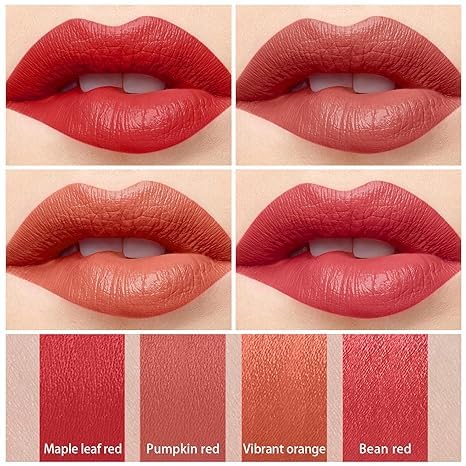 Lana Del Rey Lipstick,4 Colors Little Tube Lipstick Set,Matte Lipstick,Long Lasting Moisturizing Waterproof Lip Gloss Lip Tint Stain,Velvet Lipsticks (4 Colors) - Image 8