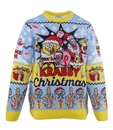 Spongebob Schwammkopf Weihnachtspullover (US, Alpha, L, Regular,...