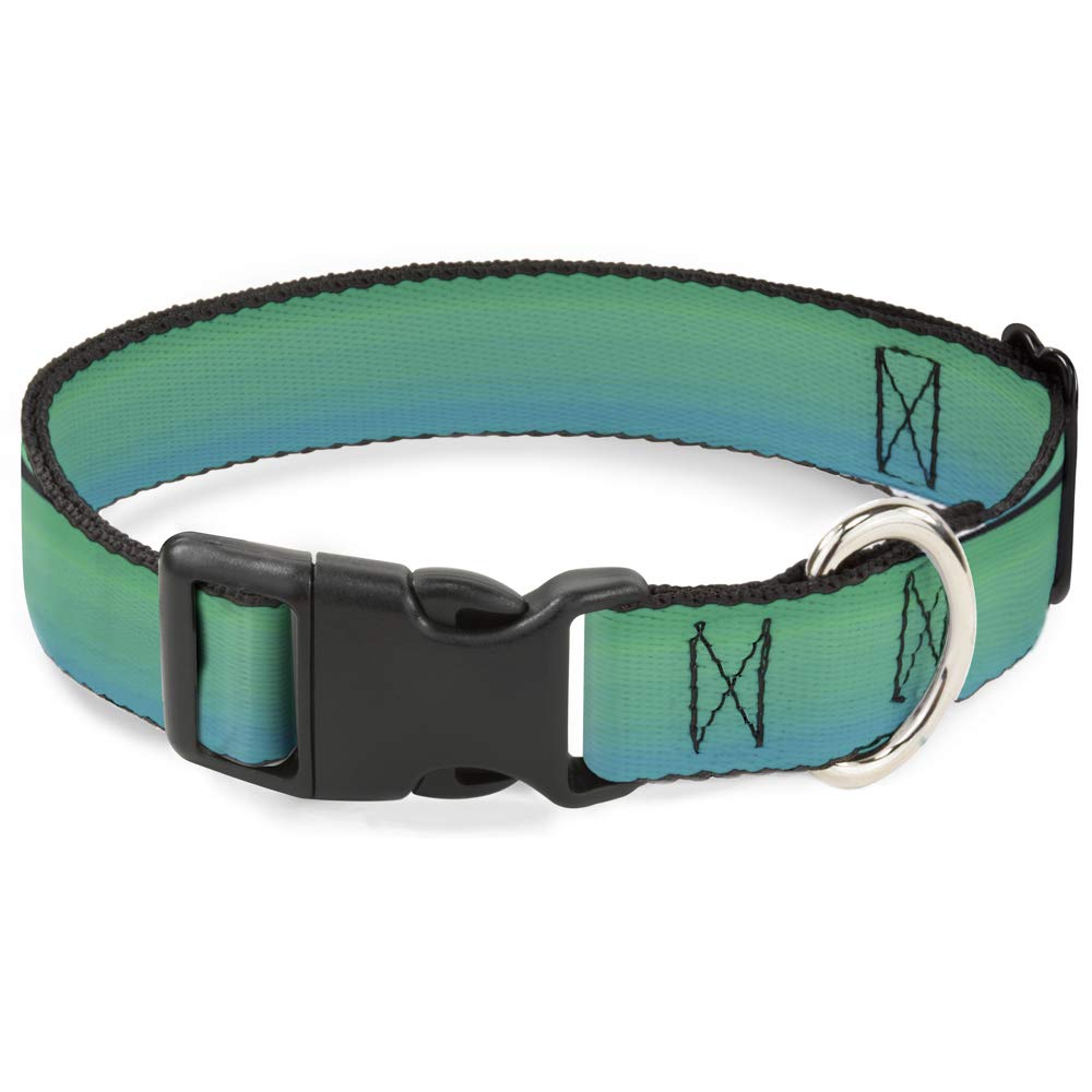 Pince à col étroit plastique bleu sarcelle ombré ajustable de 8 à 30 cm