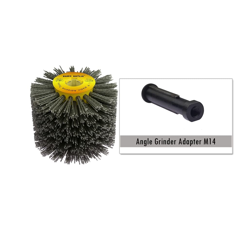 Spazzola A Disco Wolfcraft Con Filo Di Nylon - Aggressiva Per Pulizia, Ruggine E Lucidatura, Per Trapani - Foto 5