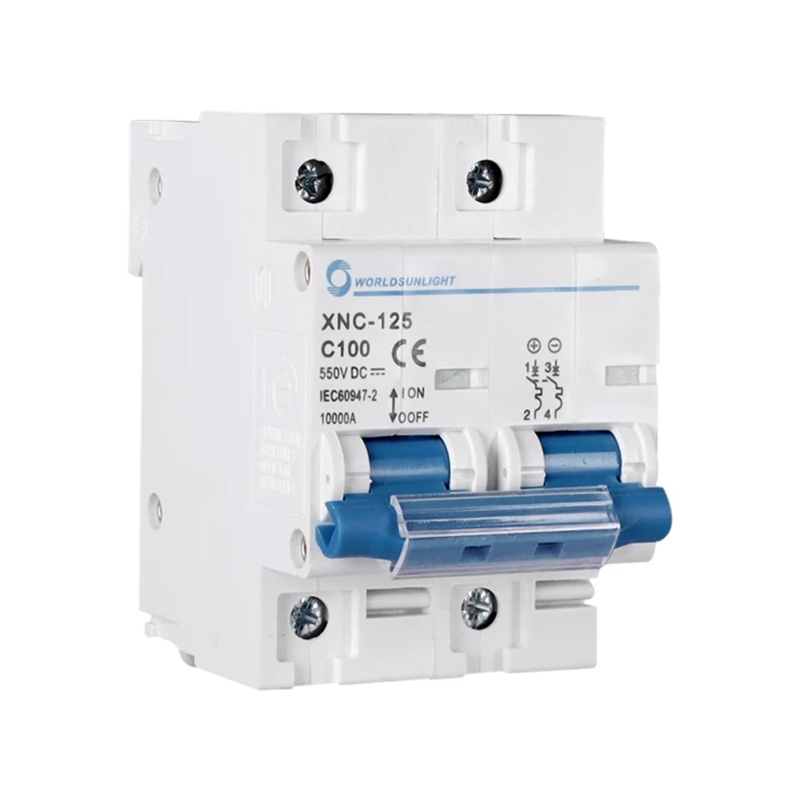 Disjoncteur 2P 80A DC pour sécuriser l'alimentation solaire de la maison