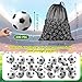 Blulu 200 Pcs Mini Soccer Sports Stress Ball 1.2 Inch Mini Foam Sports Ball Small Footballs Bulk for Sports Theme Party Favor Toys, Ball Games, Stress Relief, School Carnival Reward
