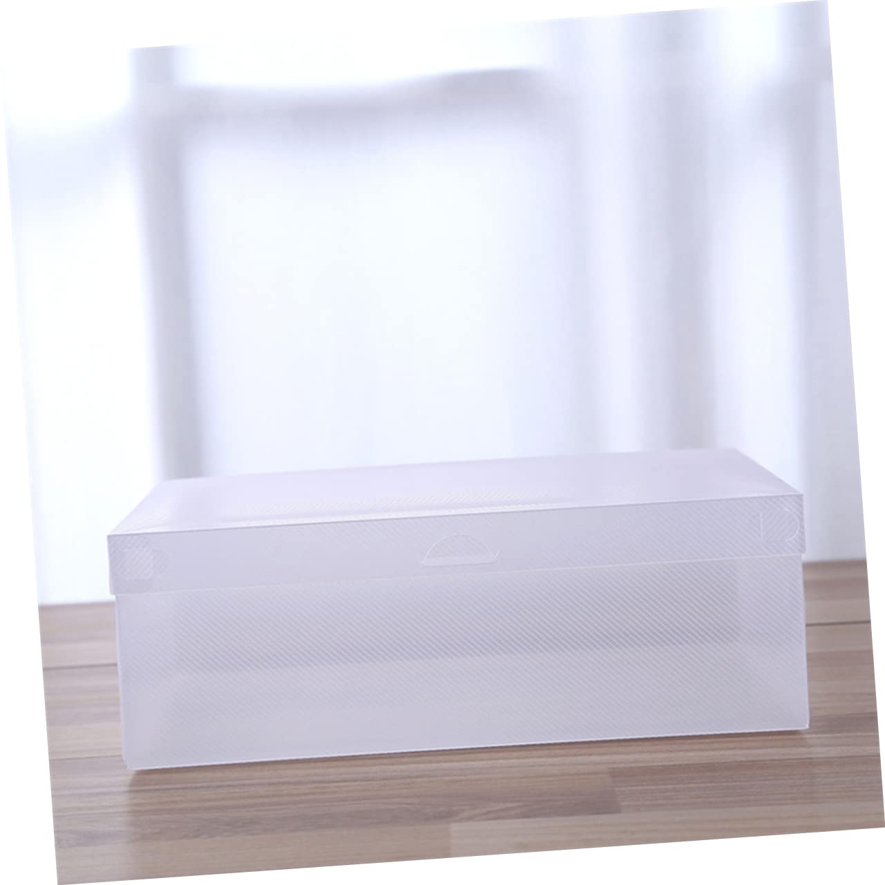 ABOOFAN 6Pcs Transparent Shoe Storage Boxes Dust Cases Plastic Organizer for Home Shop for Closet Stackable Shoe Containers