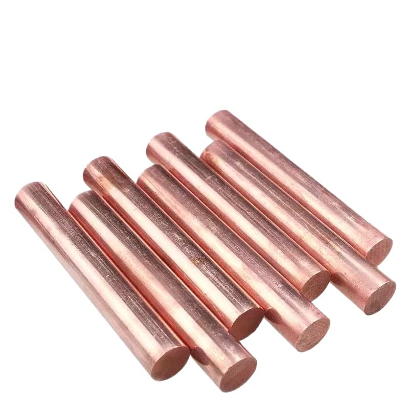 1Pcs T2 Copper Round Bar Red Copper Rod OD 8mm 10mm 12mm 13mm 14mm 15mm 16mm 18mm 20mm 22mm to 65mm (1,12mm x 100mm)