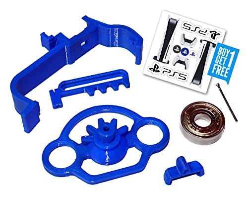 PS5 Gaming Racing Wheel (Blue) add on 3D Printed Mini Steering Wheel for Ps 5 Controller