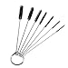 Milchschlauchbürste Reinigungsbürste Set Schlauchbürste Rohrbürsten Nylon Schlauchbürste 108 mm für Reagenzgläser, Espresso Machines, Trinken Strohhalme, Tastaturen, 7 Stück