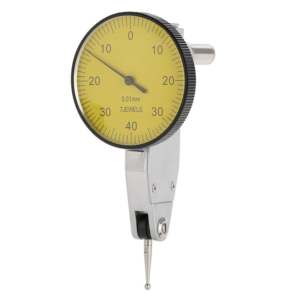 Juego de Indicadores de Esfera, Medidor de Prueba de Esfera de Abrazadera de de Milano de 0,01 Mm con Estuche para Laboratorio de Taller de Fábrica