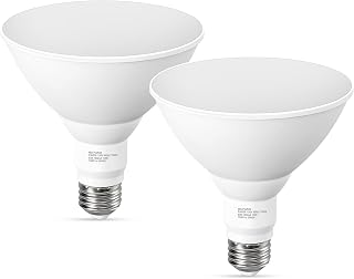 PAR38 Outdoor Flood Light Bulbs, LED Flood Light Bulb Warm White 3000K, 100W Equivalent, 1050LM, Dimmable E26 Base for Porch Garage Yard, 2 Pack