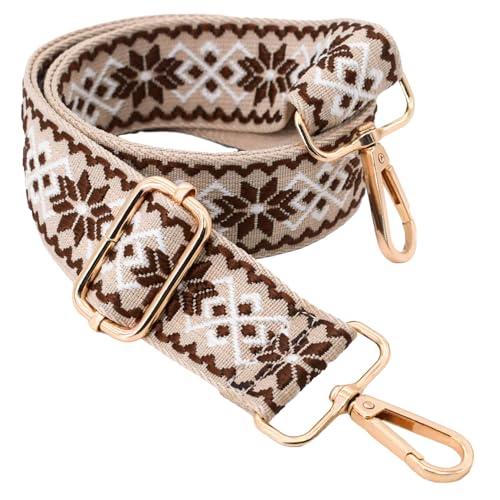 Image of Replacement Purse Strap Shoulder Strap Adjustable Crossbody Strap for Women Crossbody Wide Shoulder Bag, Gold Hardware-color9, 28 inch to 50 inch