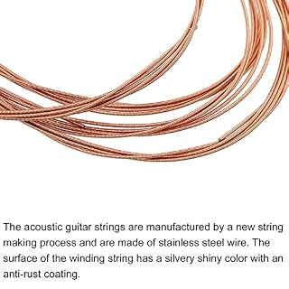 sourcing map Guitare acoustique Cordes, 85cm/2.79ft G-3rd Cordes Chaude, Brillantes, Tonalités équilibrées Paquet de 10 - Les Beatles, Paul McCartney, John Lennon, RIngo Starr, George Harrison sourcing map Guitare acoustique Cordes, 85cm/2.79ft G-3rd Cordes Chaude, Brillantes, Tonalités équilibrées Paquet de 10 – Image 4