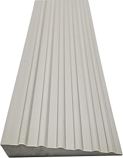 3/5" Rise Non Slip Solid Rubber Portable Sill Scooter Ramp,in & Outdoor Doorway Threshold Ramps for Wheelchair,Home Entry.Bathroom Floor Tile Threshold Transition Strip,Edge Trim Reducer Molding Grey