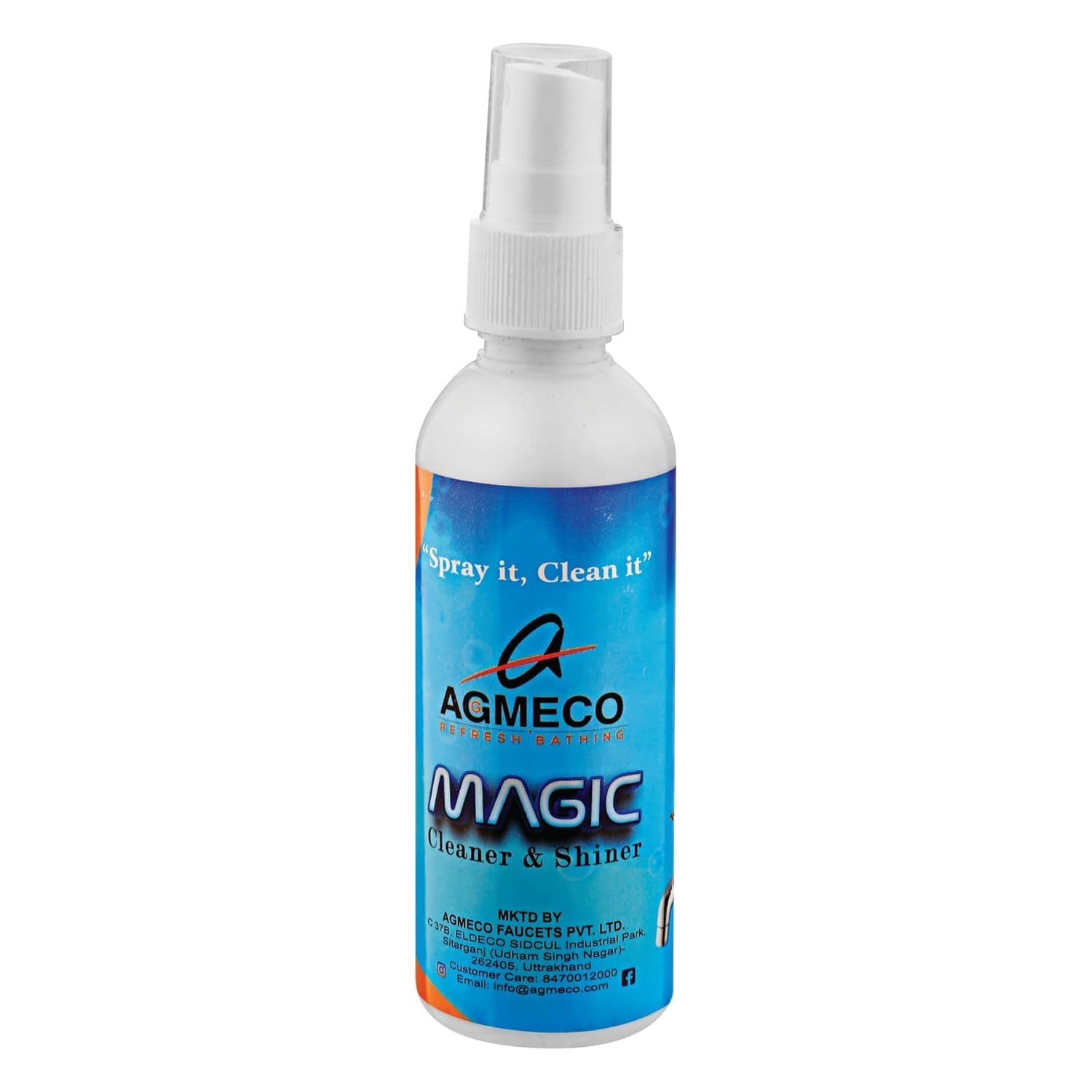 AGMECO Tap cleaner spray Hard Water Stain Remover Bathroom Shower Taps Faucet Floor Tiles Cleaner (100ml) (B0DFWX5WHN) Amazon Price History, Amazon Price Tracker