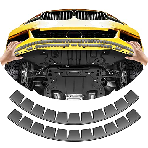 UOUSIYDSK Front Bumper Scrape Guard 2 Pack Car Universal Black Bumper Lips Scrape Guard Car Under Bumper or Anti-Scratch DIY Protector for Lowered Cars Sport Cars and SUV