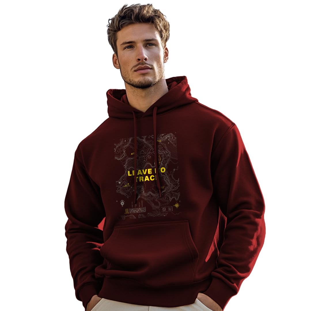 nobero Men's Printed Regular Fit Hoodie | Cotton Rich Fleece Sweatshirt for Men | Soft & Warm Hooded Pullover | Casual Winter Wear-picture-21