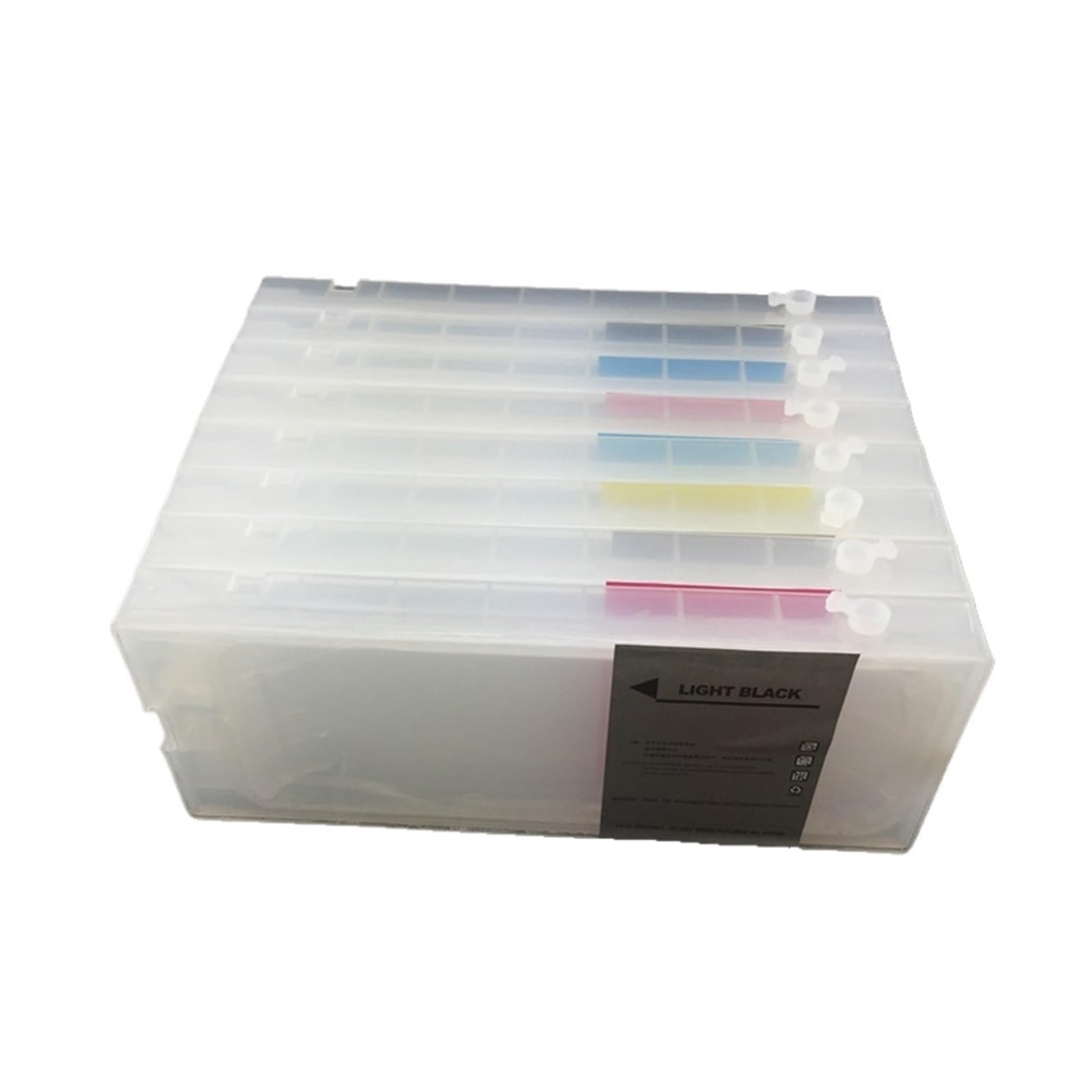 Compatibile con Epson, cartuccia T6041 7800 9800 | 350 ml 8 colori T6041-T6049 ricaricabili con chip for 7800 7880 9800 9880 grande formato(7880 9880)