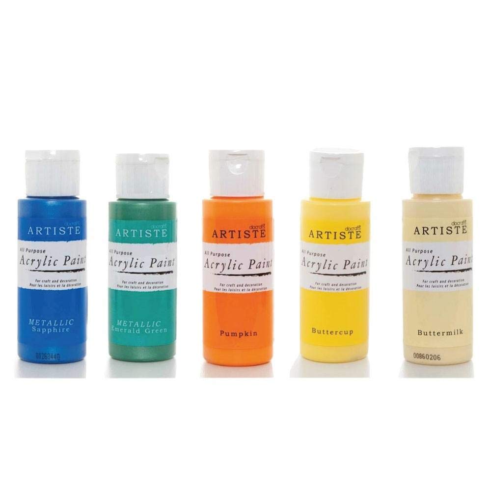 Artiste Acrylic Paint 59ml 2Oz Guava, Quick-Drying Professional Art, Craft and Hobby Artists Paint, Vibrant Colour, Water-Based Paints Cover All Surfaces with Ease, Ideal for Travel Artists
