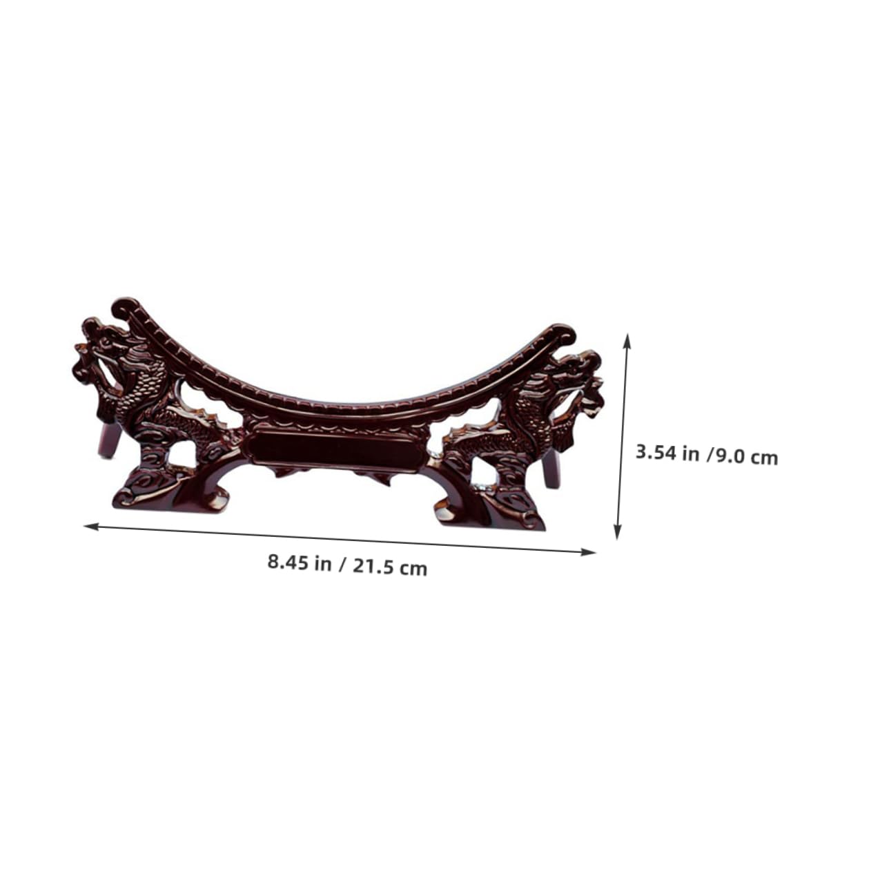 Cabilock Chinese Dragon Plate Display Holder Rack for Decorative Plate Showcase Sturdy Stand for Tabletop Presentation Elegant Plate Display for Home Decor