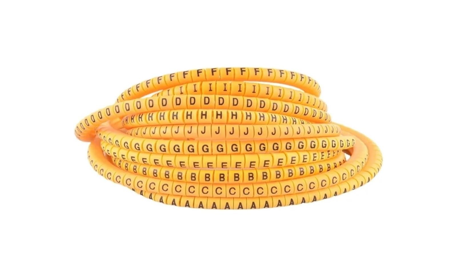 100Pcs Giallo EC-0/1 Lettera A-Z Marcatore Cavo(EC-1)