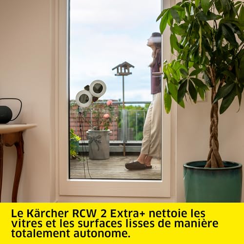Robot lave vitres Karcher RCW 2 EXTRA + 62 dB nettoyage automatique nettoyage bordures télécommande 12 lingettesdét 125ml - vue 3