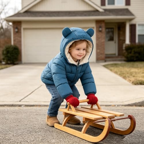 Image of BFUSTYLE Baby Toddler Coats Boys Girls Bear Ear Hooded Puffer Jackets 6M-5T