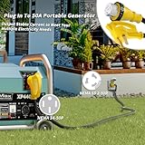 PlugSaf 50 Amp Generator Cord, 25FT 50 Amp RV Extension Cord with Twist Lock, Generator Cable 50A 4 Prong Yellow, NEMA 14-50P/SS2-50R Heavy Duty STW Wire for RV Camper & House