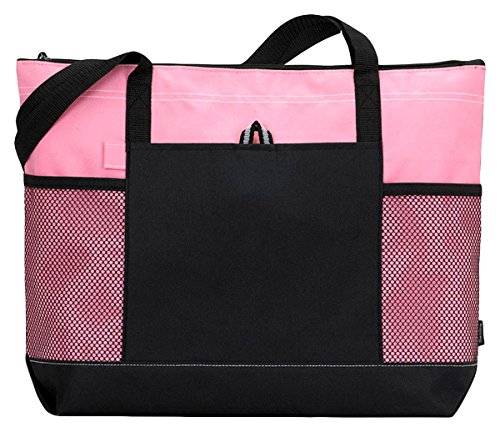 Select zippered tote - pink