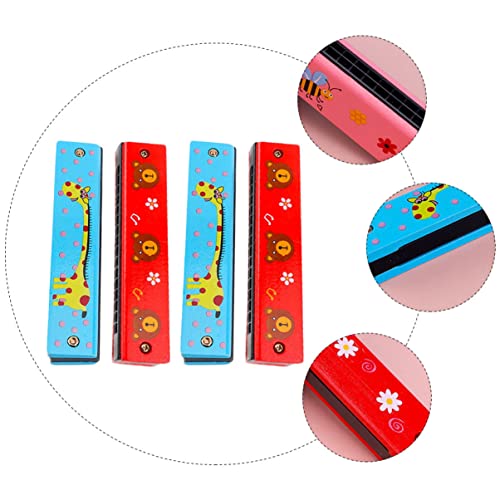 CANIGHT 4 Pièces en Bois Rangées Double Rangée Harmonica Jouet pour Dessin Animé Impression Instrument Enfants Débutant… - Les Beatles, Paul McCartney, John Lennon, RIngo Starr, George Harrison CANIGHT 4 Pièces en Bois Rangées Double Rangée Harmonica Jouet pour Dessin Animé Impression Instrument Enfants Débutant… – Image 8
