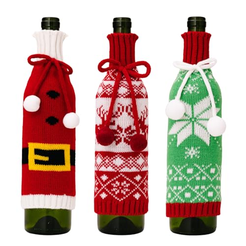 Ropa para botellas de vino de Navidad para regalar en estas fiestas